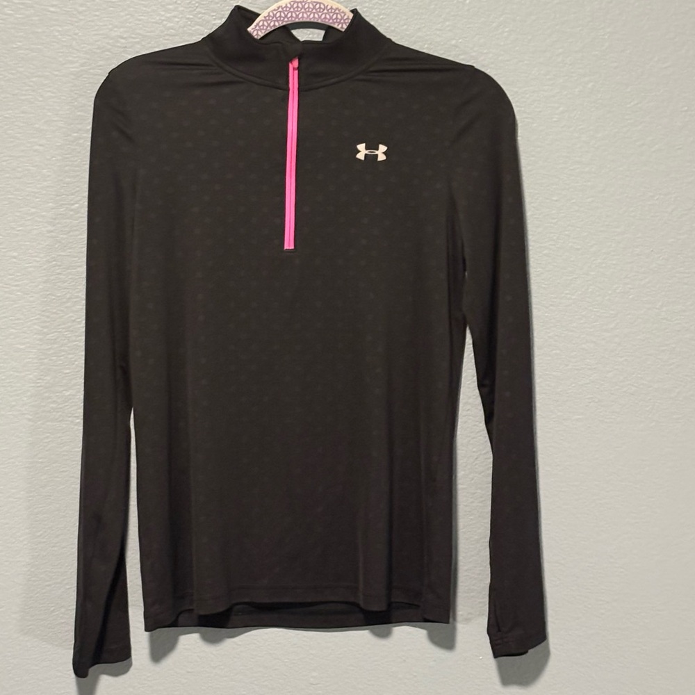 Under Armour Youth Athleisure Quarter-zip Long Sleeve Dri-Fit Shirt